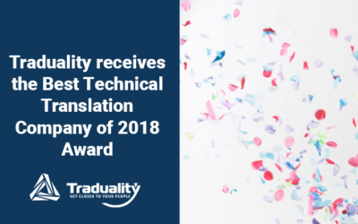 Traduality receives the Best Technical Translation Company of 2018 Award