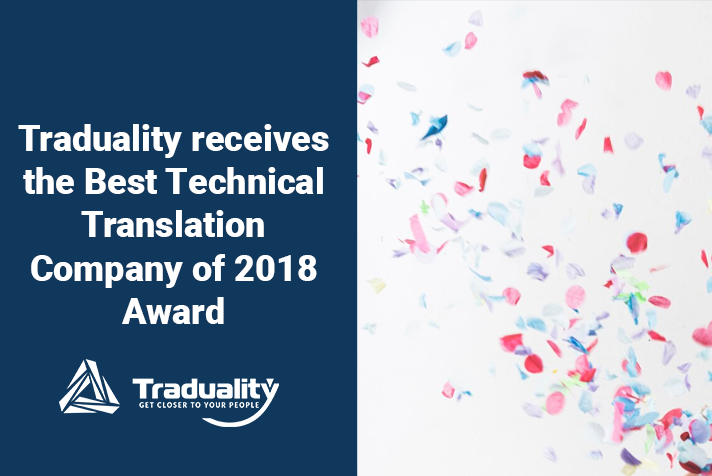Traduality receives the Best Technical Translation Company of 2018 Award featured image